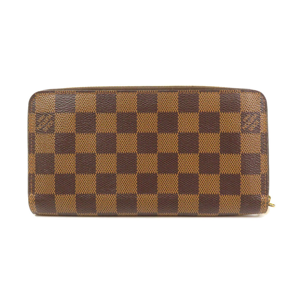 Louis Vuitton Zippy canvas Wallet Wallet Damier Long Brown